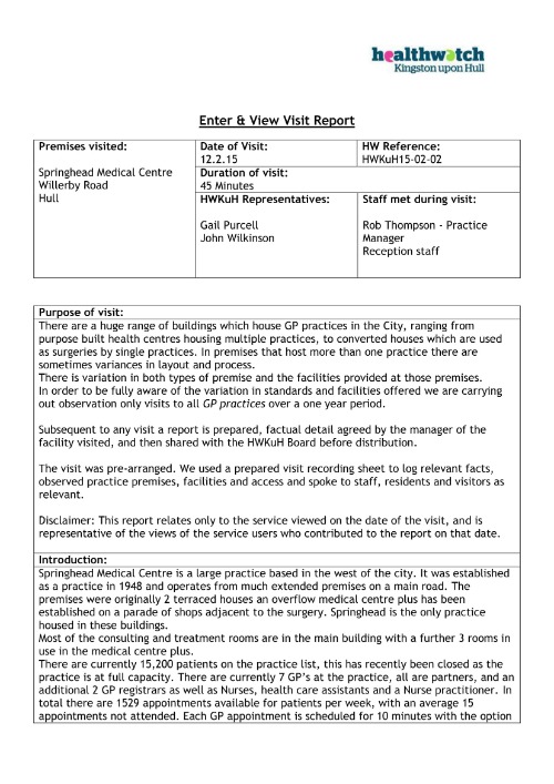 Springhead Medical Centre
